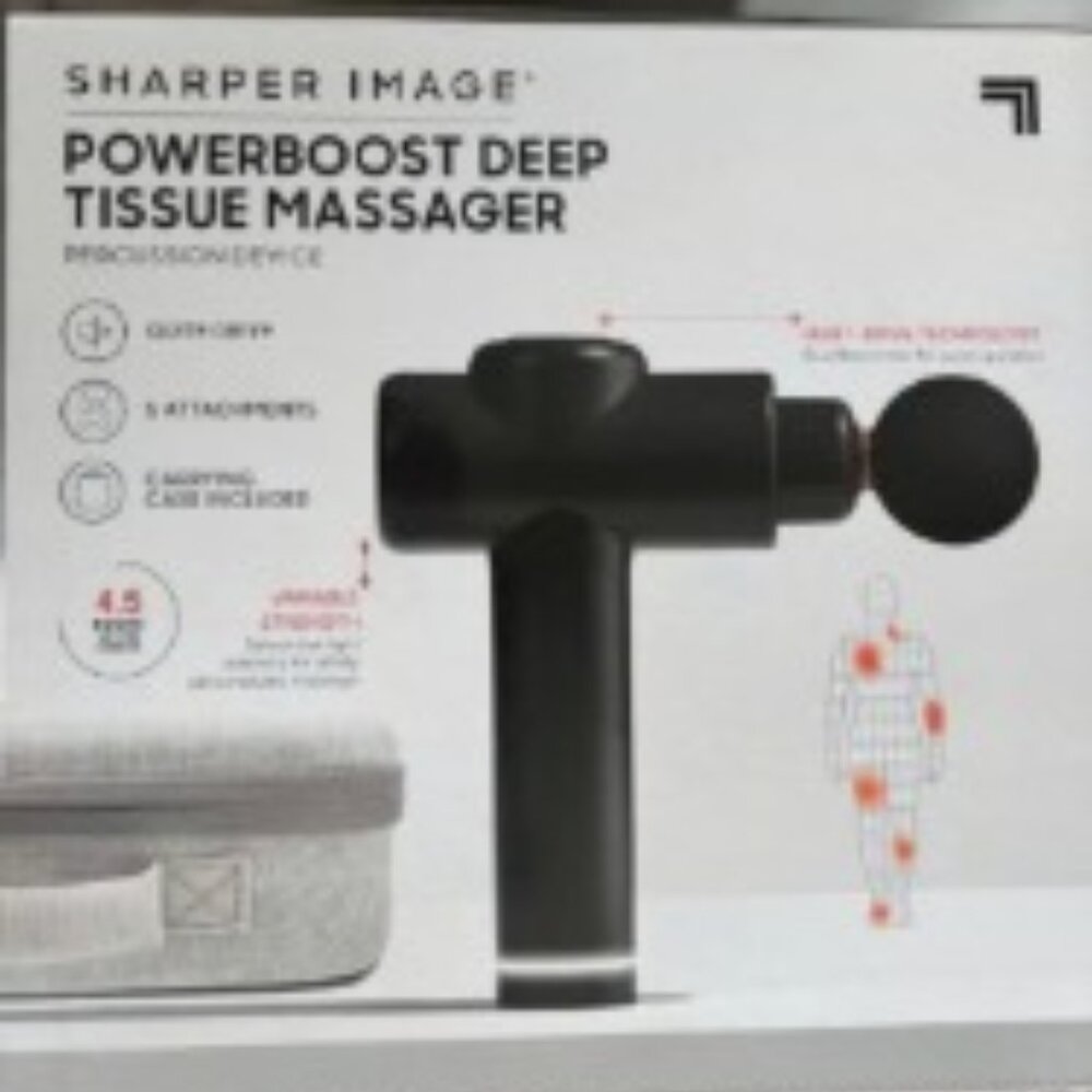 BRAND NEW! Sharper Image® Powerboost® Deep Tissue Percussion Massager